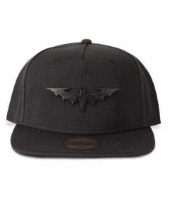 Cheap Caps Store 37 Batman Snapback Cap - Black Metal Logo