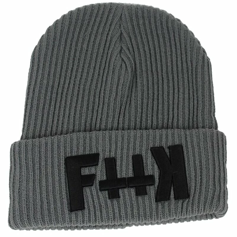 Hyraw Beanie - Grey F++K 3 Hyraw Beanie - Grey F++K