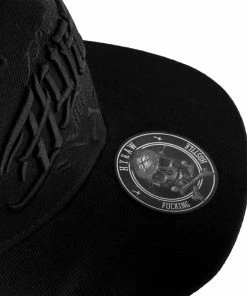 Hyraw Snapback Cap - Hostile Black -Cheap Caps Store hyraw snapback cap hostile black2