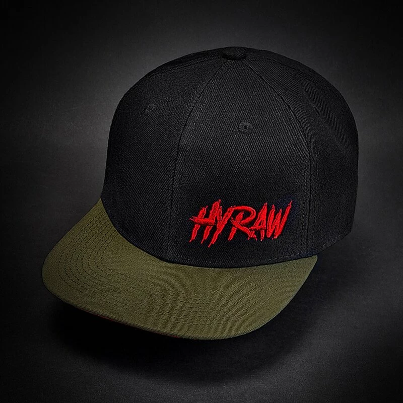 Hyraw Snapback Cap - Khaki Red Flat Brim 4 Hyraw Snapback Cap - Khaki Red Flat Brim – Bild 2
