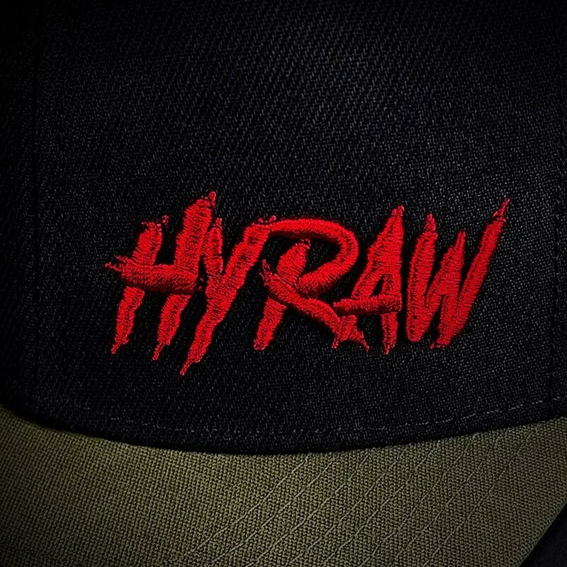 Hyraw Snapback Cap - Khaki Red Flat Brim 7 Hyraw Snapback Cap - Khaki Red Flat Brim – Bild 5