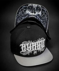 Hyraw Snapback Cap - Light Grey Flat Brim