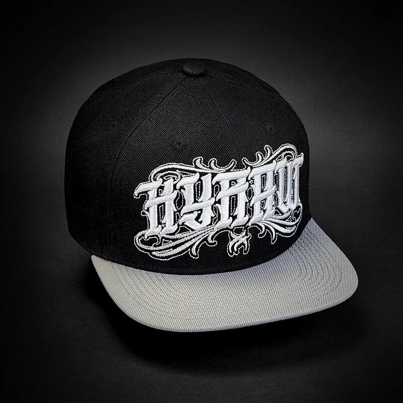 Hyraw Snapback Cap - Light Grey Flat Brim 4 Hyraw Snapback Cap - Light Grey Flat Brim – Bild 2