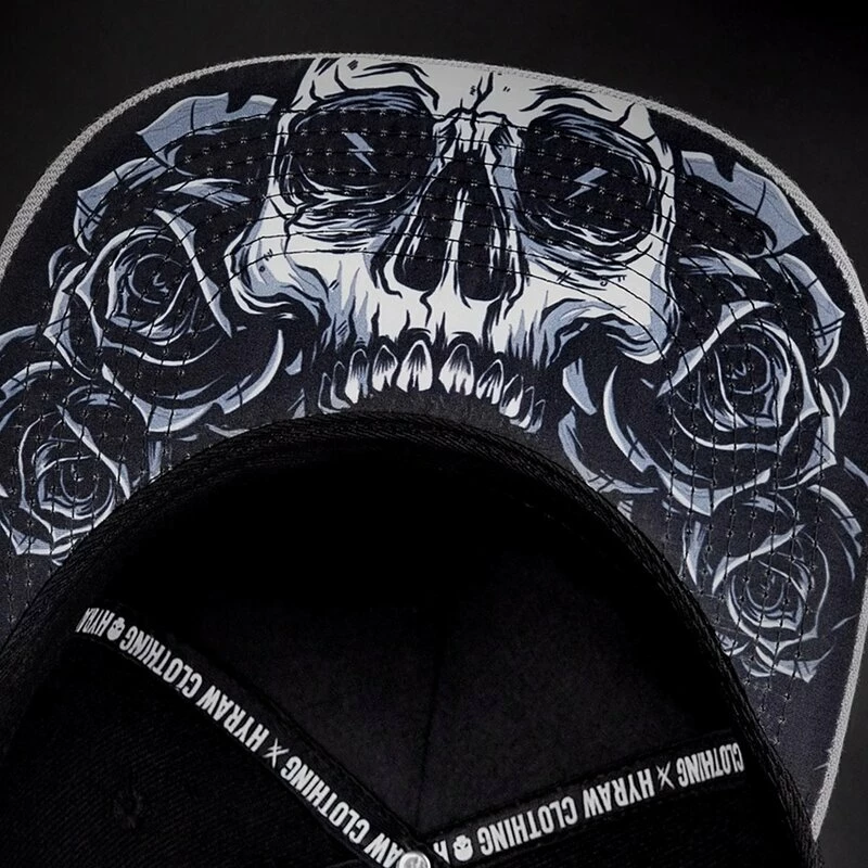 Hyraw Snapback Cap - Light Grey Flat Brim 7 Hyraw Snapback Cap - Light Grey Flat Brim – Bild 5