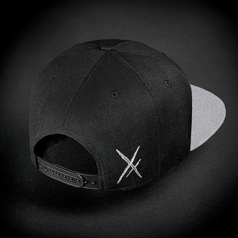 Hyraw Snapback Cap - Light Grey Flat Brim 8 Hyraw Snapback Cap - Light Grey Flat Brim – Bild 6