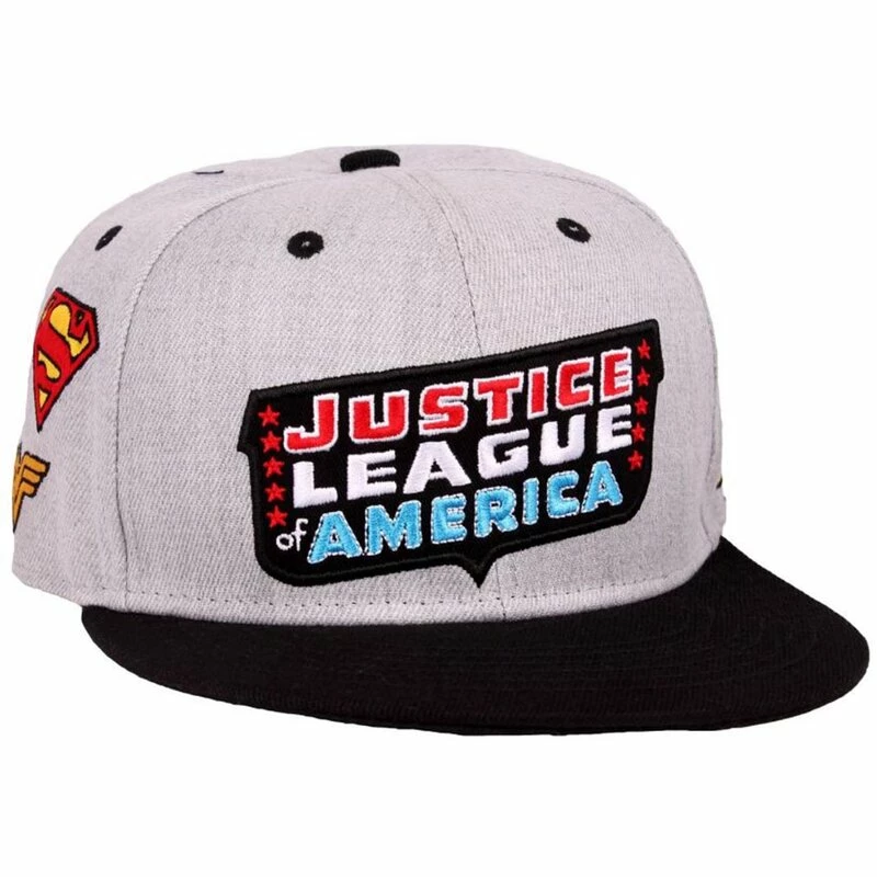 Justice League Snapback Cap - Logos 3 Justice League Snapback Cap - Logos