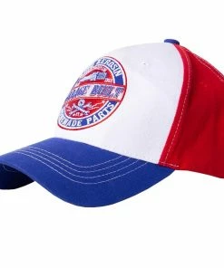 King Kerosin Fitted Flex Cap - Garage Built Blau-Rot
