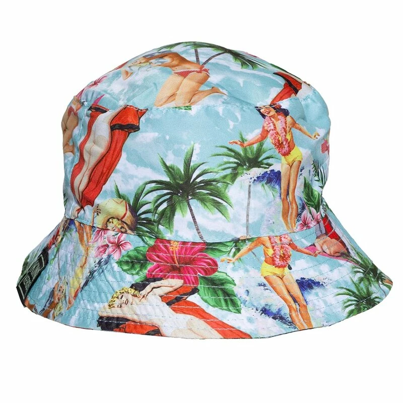 King Kerosin Reversibler Fischerhut - Vintage Summer Bucket Hat 7 King Kerosin Reversibler Fischerhut - Vintage Summer Bucket Hat – Bild 5