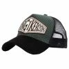 King Kerosin Trucker Cap - Black & Green -Cheap Caps Store king kerosin trucker cap black green