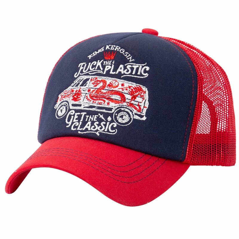 King Kerosin Trucker Cap - Fuck The Plastic Rot 3 King Kerosin Trucker Cap - Fuck The Plastic Rot