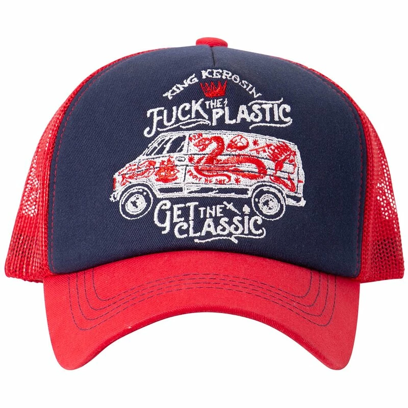 King Kerosin Trucker Cap - Fuck The Plastic Rot 4 King Kerosin Trucker Cap - Fuck The Plastic Rot – Bild 2