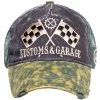 King Kerosin Trucker Cap - Kustoms & Garage Grün -Cheap Caps Store king kerosin trucker cap kustoms garage gruen