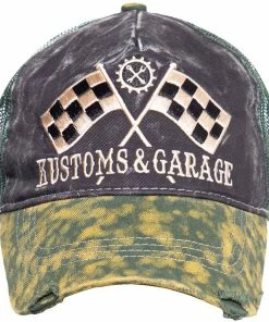 King Kerosin Trucker Cap - Kustoms & Garage Grün