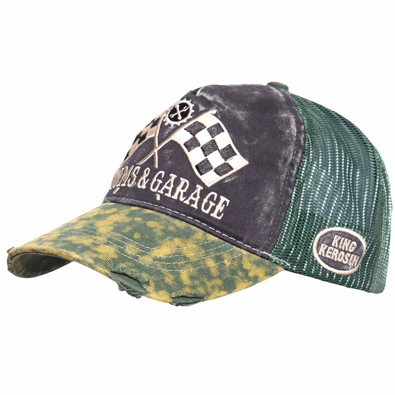 King Kerosin Trucker Cap - Kustoms & Garage Grün 4 King Kerosin Trucker Cap - Kustoms & Garage Grün – Bild 2