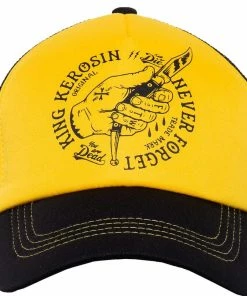 King Kerosin Trucker Cap - Never Forget Gelb