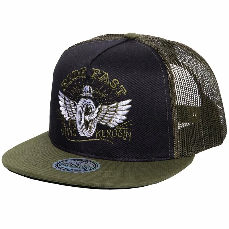 King Kerosin Trucker Cap - Ride Fast Grün 3 King Kerosin Trucker Cap - Ride Fast Grün