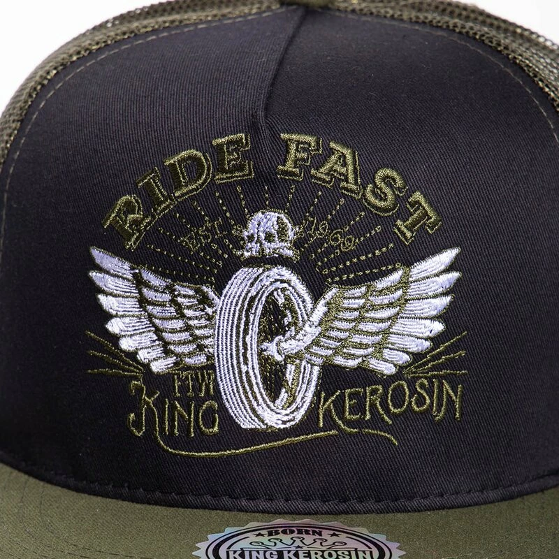 King Kerosin Trucker Cap - Ride Fast Grün 4 King Kerosin Trucker Cap - Ride Fast Grün – Bild 2