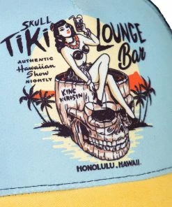 King Kerosin Trucker Cap - Skull Tiki -Cheap Caps Store king kerosin trucker cap skull tiki5