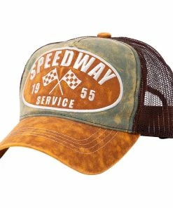 King Kerosin Trucker Cap - Speedway Grün-Braun