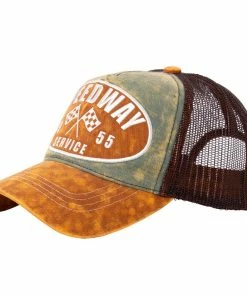 King Kerosin Trucker Cap - Speedway Grün-Braun -Cheap Caps Store king kerosin trucker cap speedway gruen braun3
