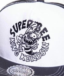 King Kerosin Trucker Cap - Super Bee Schwarz-Weiß -Cheap Caps Store king kerosin trucker cap super bee schwarz weiss2