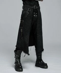 Punk Rave Denim Kilt - Nation Z