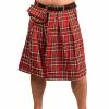 Schottenrock Kilt Mit Sporran - Tartan Rot
