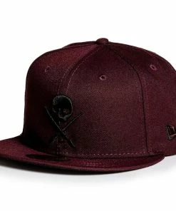Sullen Clothing New Era Fitted Cap - Badge Maroon