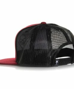 Sullen Clothing Trucker Cap - Heavy Tibetan Red -Cheap Caps Store sullen clothing trucker cap heavy tibetan red2