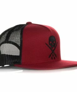 Sullen Clothing Trucker Cap - Heavy Tibetan Red -Cheap Caps Store sullen clothing trucker cap heavy tibetan red3