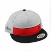 Sullen Snapback Cap - Stripe Grau Rot -Cheap Caps Store sullen snapback cap stripe grau rot