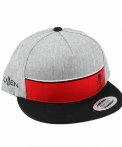 Sullen Snapback Cap - Stripe Grau Rot